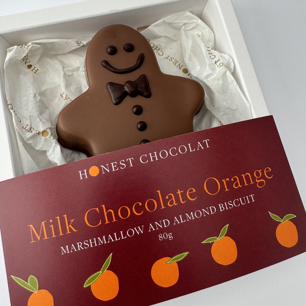 Milk Chocolate Orange Christmas Man Honest Chocolat