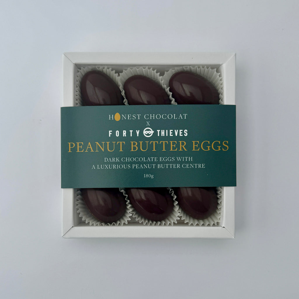 9 Peanut Butter Dark Chocolate Eggs